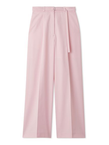 Lily Brown ツイルセンタープレスワイドパンツ