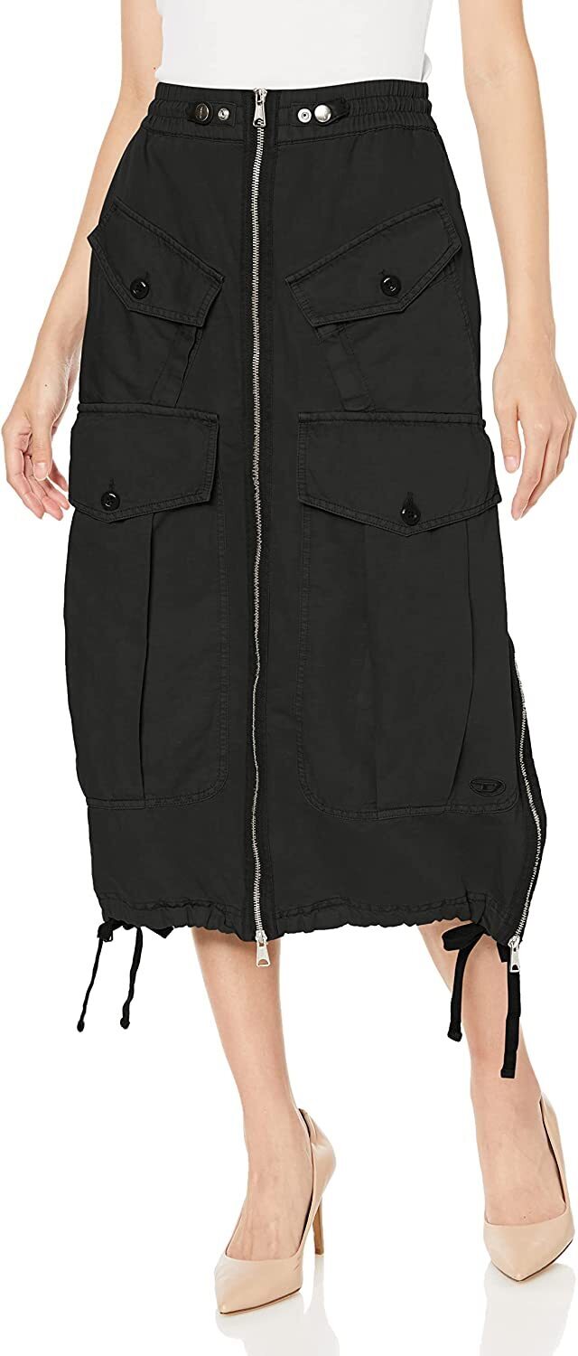 DIESEL レディース ミディ丈 スカート