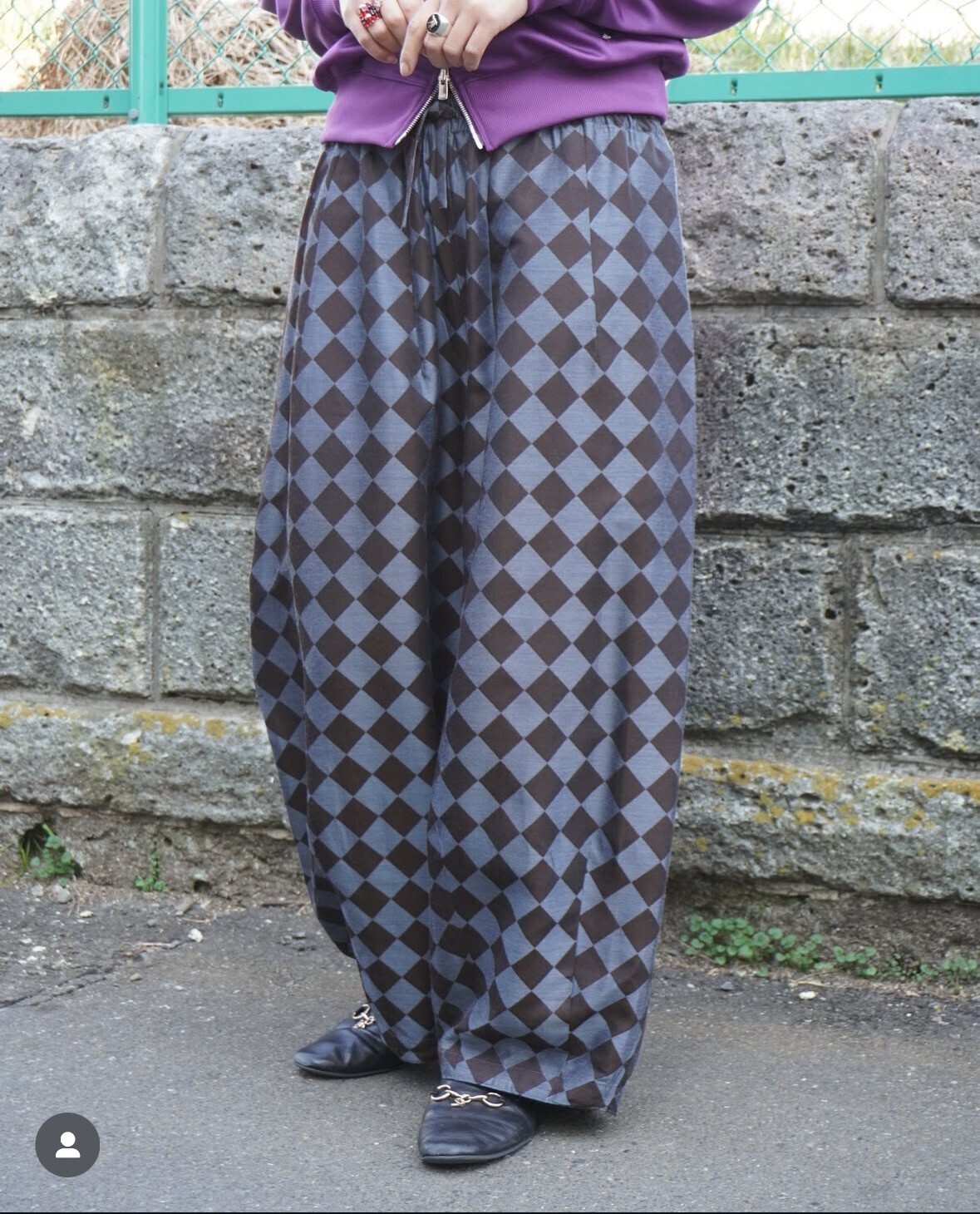 Needles H.D. Pant - PE/R Argyle Jacquard