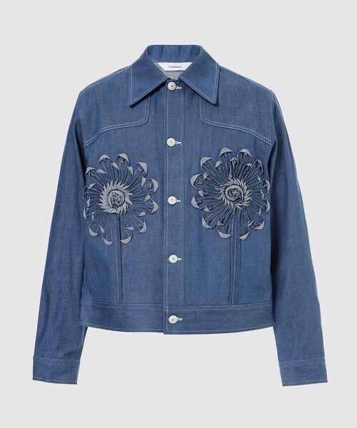 Sasquatchfabrix. FLOWER DENIM JACKET