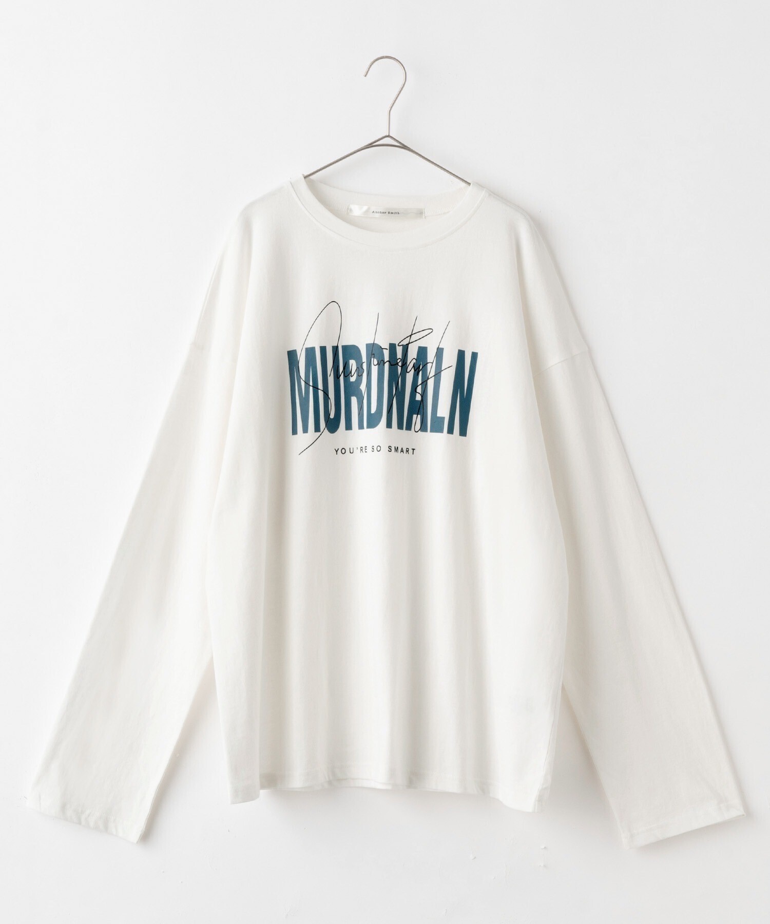 Anchor Smith ビッグシルエット デザインプリント 長袖Tシャツ
