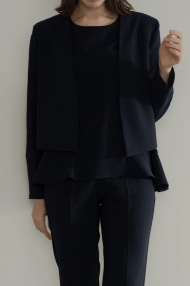 maison de Dolce. ノーカラージャケット【navy】M