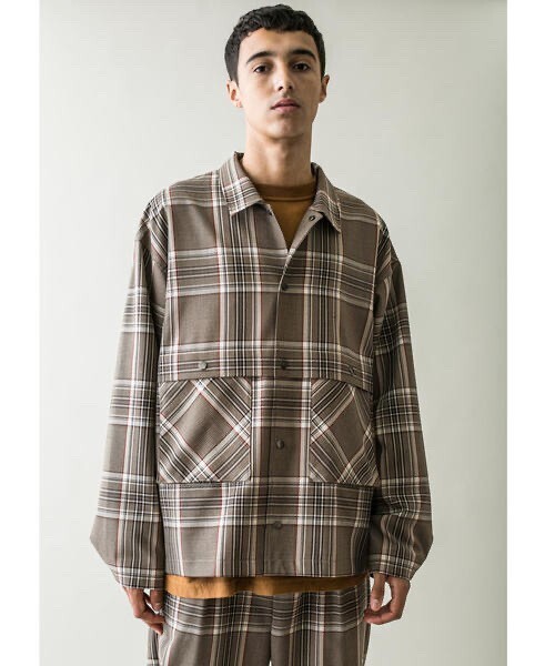 MONKEY TIME TW CHECK MACKINAW JACKET/マッキーノジャケット