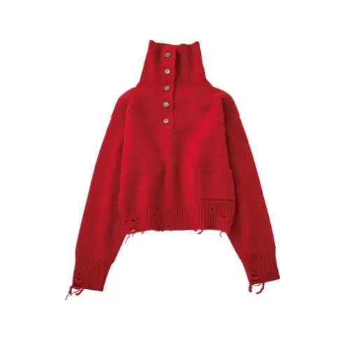 Knuth Marf buttoned high-neck knit