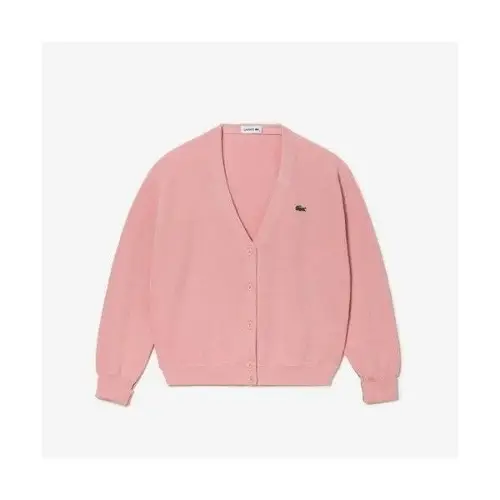 Lacoste オーガニックコットンニットカーディガン