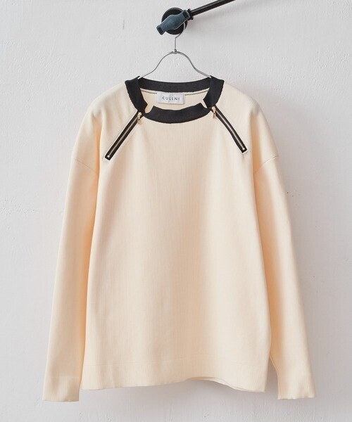 CULLNI exclusive ZIPデザインニット