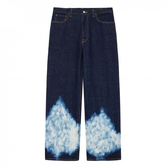 MARKAWARE WIDE STRAIGHT DENIM KIMONO DENIM