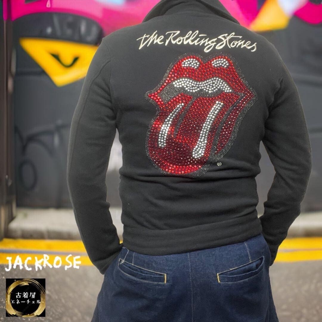 JACKROSE ローリングストーンズ ダブルライダースジャケット 背面ロゴ