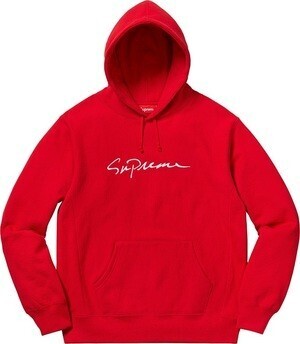 Supreme 2018FW Supreme Classic Script Hooded Sweatshirt