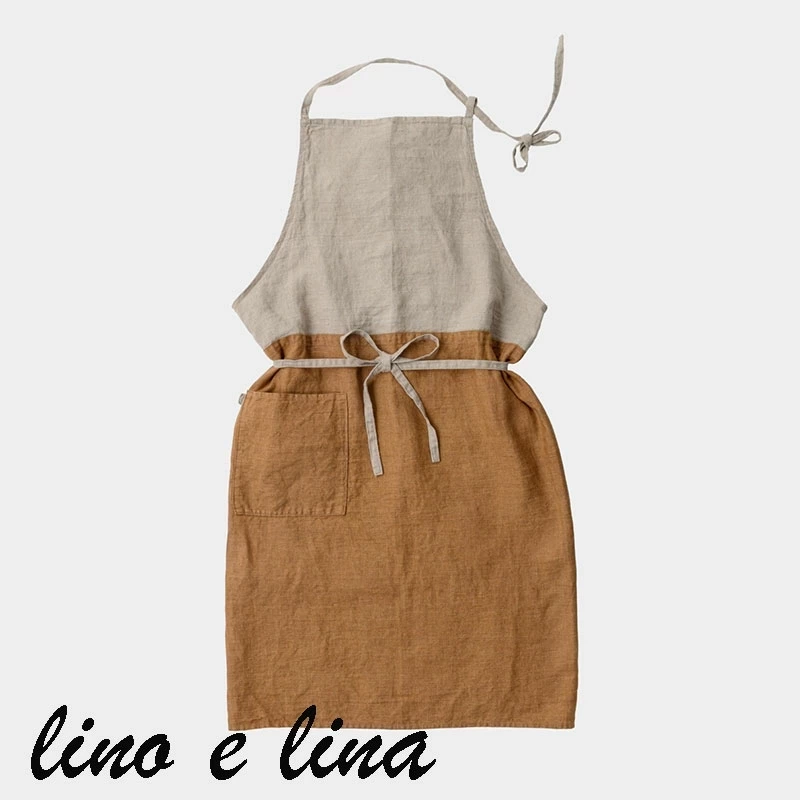 Lino e Lina リネンフルエプロン カリーナ