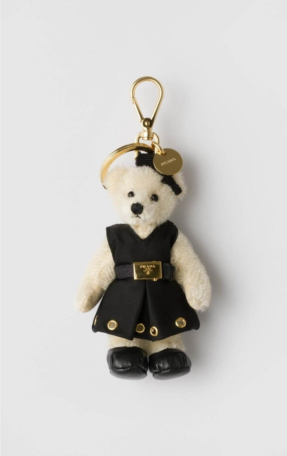 PRADA メタルリング付 テディ バッグチャーム