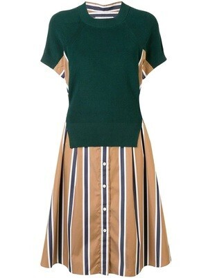sacai コントラスト ドレス