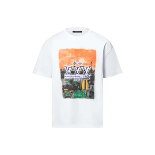 LOUIS VUITTON エンベリッシュド グラフィックコットンTシャツ