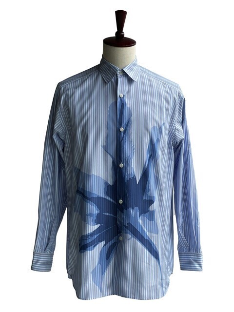 ANEI SUPIMA COTTON POPLIN FLOWER PRINT SHIRTS
