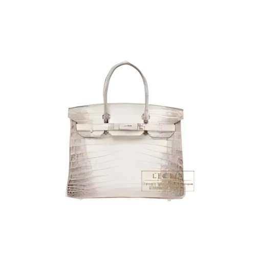 HERMES Birkin bag 30 Himalaya Matt niloticus crocodile skin