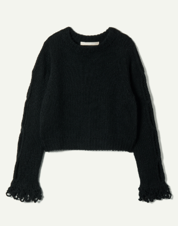 leinwande Open Cable Sweater