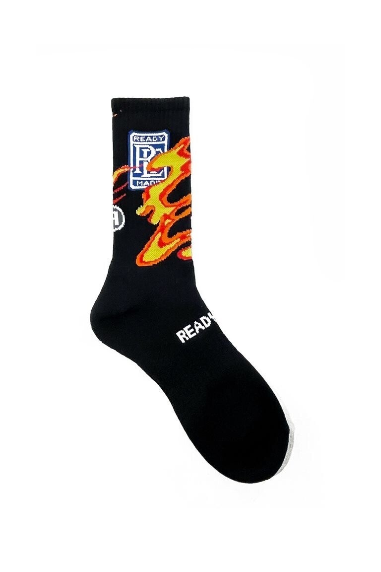 READYMADE 3P CREW SOCKS FIRE