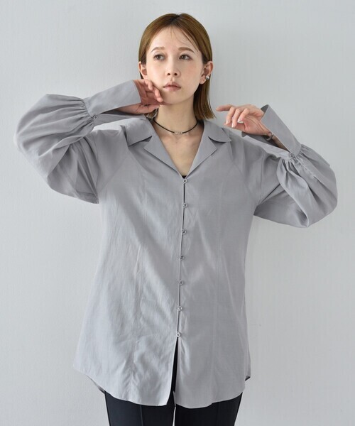 CODE A sheer long shirt