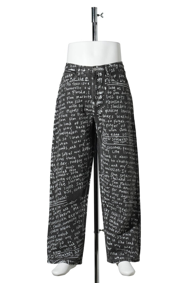 P.A.M. ALTO OVER PRINT JEANS - JOSHUA GORDON / BLACK WASH