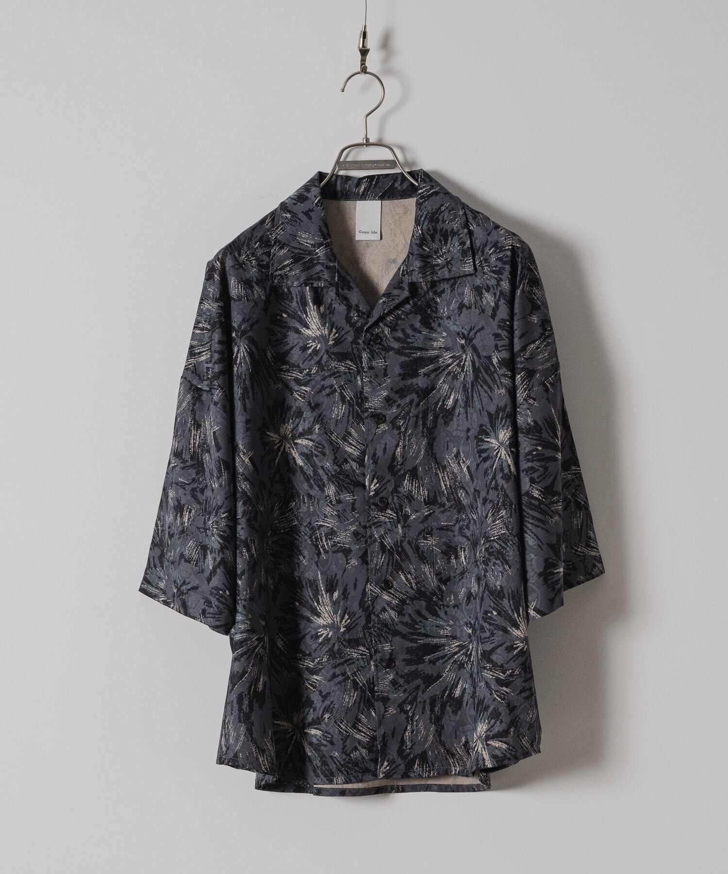 Casper John Various dolman shirts -print layered jacquard-