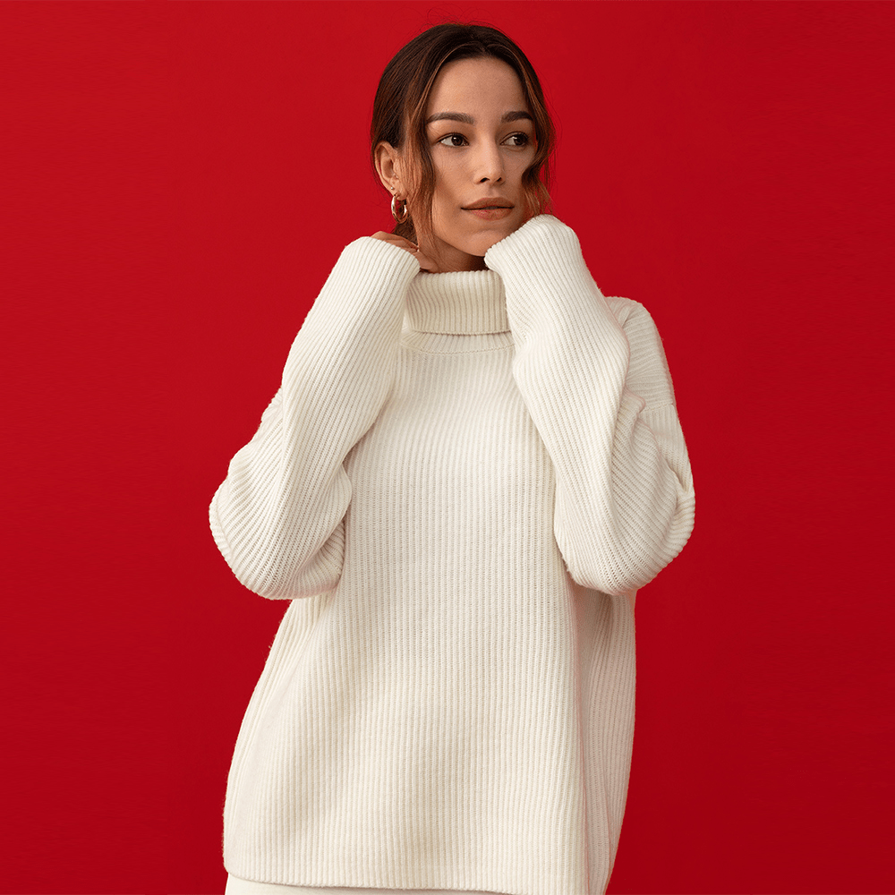LILYSILK LILYSILK タラ タートルネック セーター