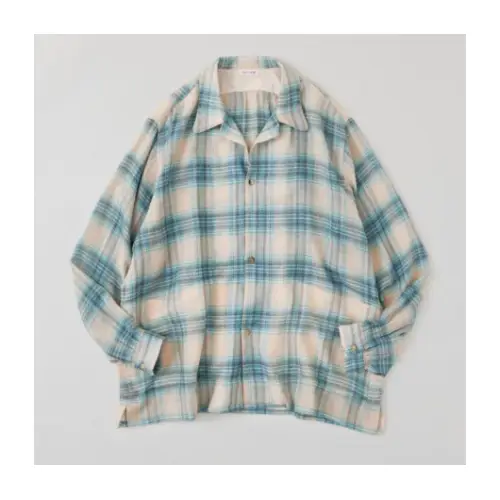 NICENESS Multicolor Ombre Open-Collar Shirt