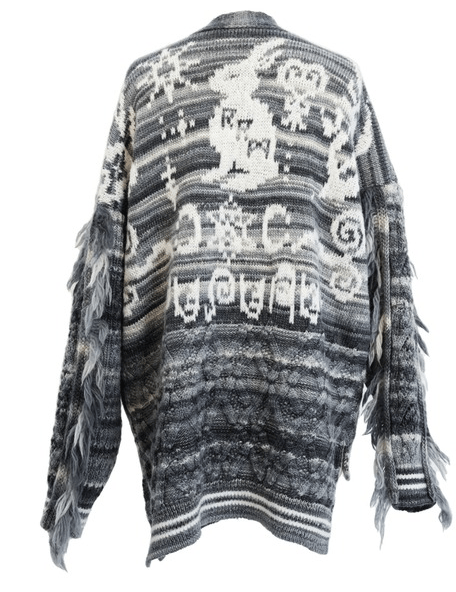 rurumu tiered dyeing big cardigan