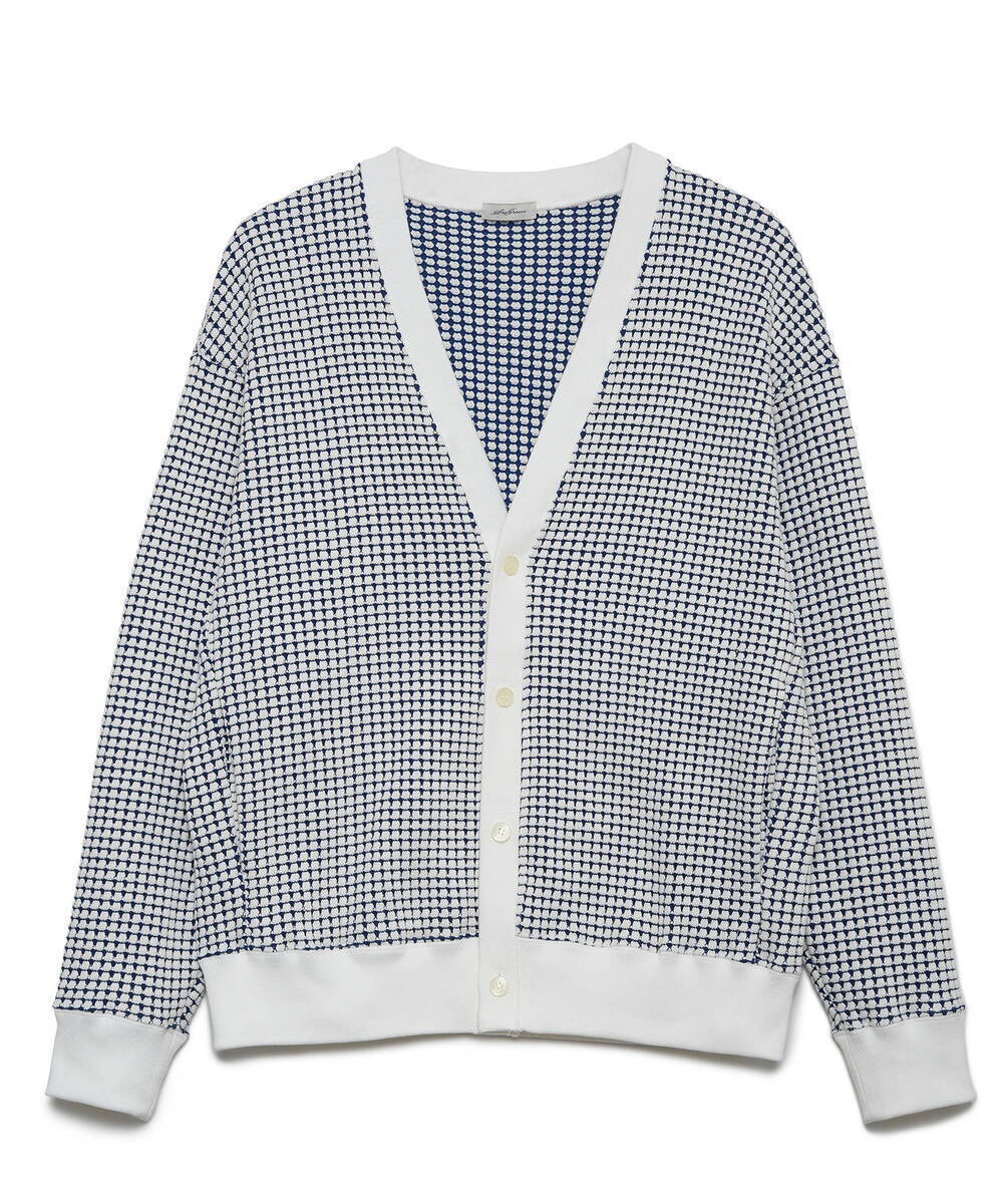 Seagreen BIG WAFFLE CARDIGAN
