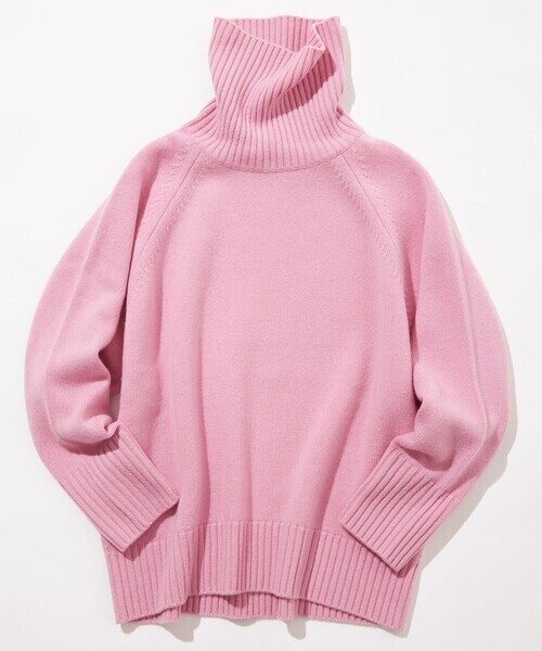 23区 ウールカシミヤブレンドバルキー タートルネック ニット