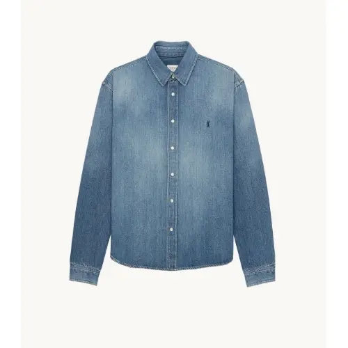 SAINT LAURENT カサンドラ ジーンズシャツ（ホライゾンブルーデニム）