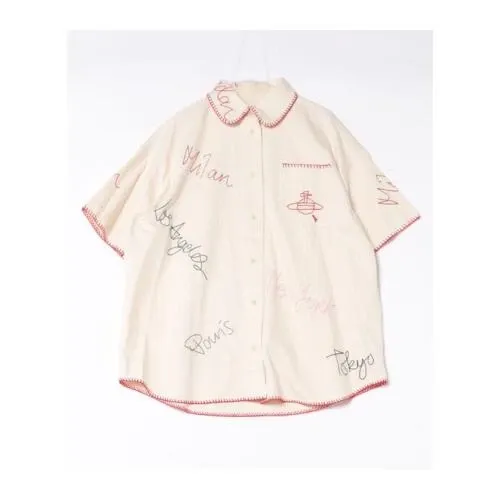 Vivienne Westwood Little Cities Embroidery Denim Shirt