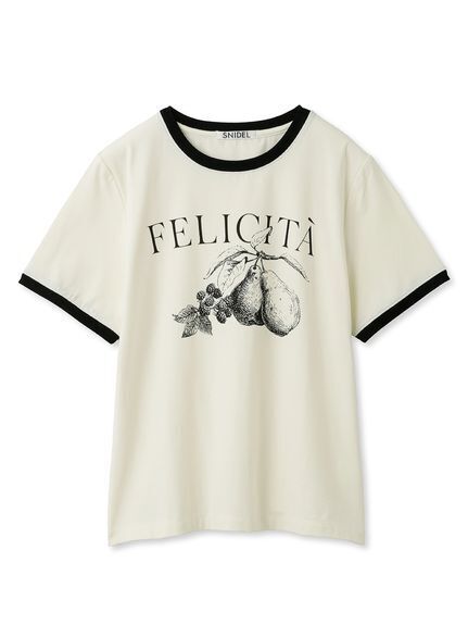 SNIDEL ロゴプリントTシャツ