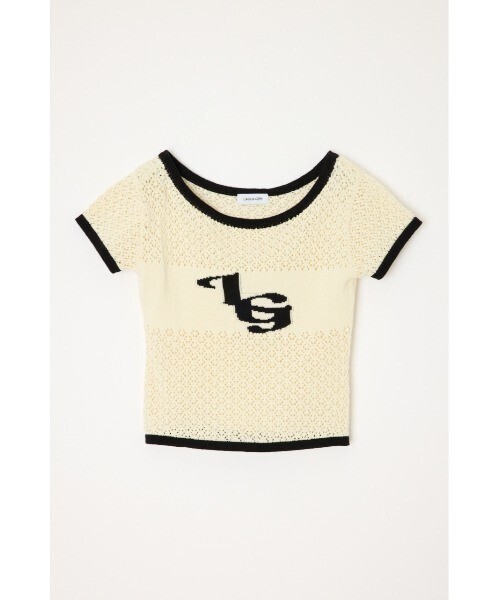 LAGUA GEM BOAT NECK COMPACT ニット