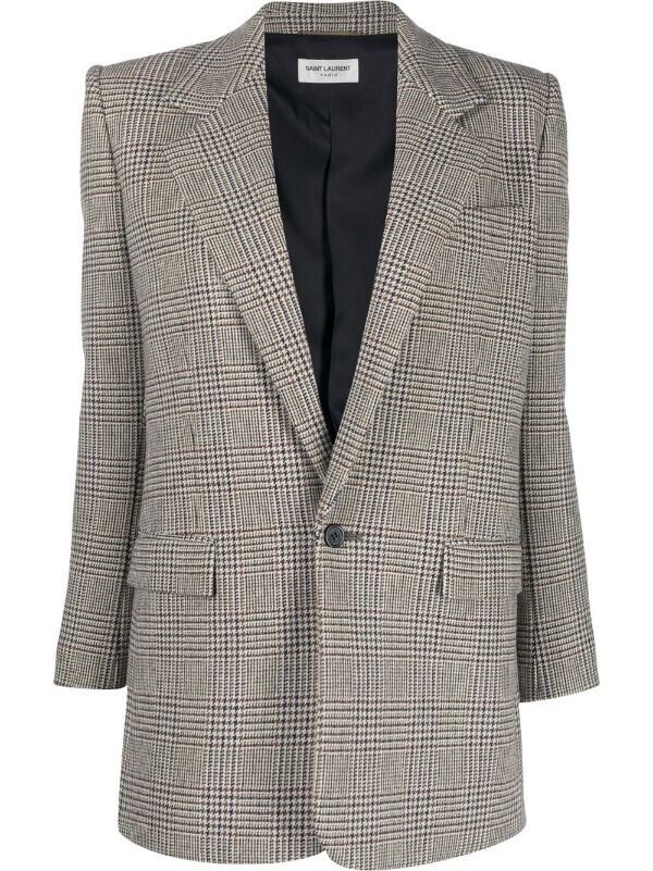 SAINT LAURENT ハウンドトゥース ジャケット