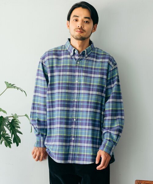 JOURNAL STANDARD PATTERN ボタンダウン ネルチェックシャツ