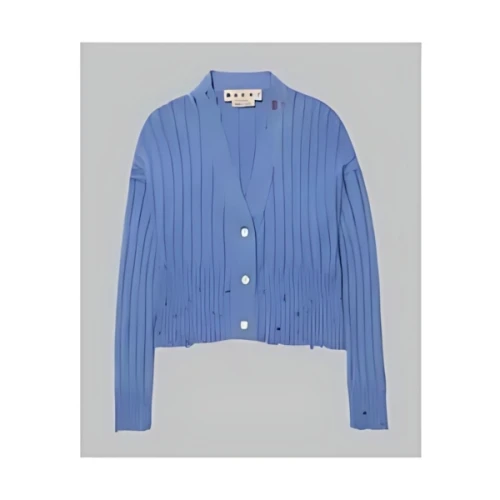 MARNI アンフィニッシュドコットンニットカーディガン