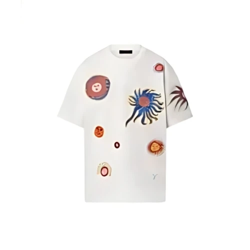 LOUIS VUITTON × Yayoi Kusama White "Faces" T-Shirt