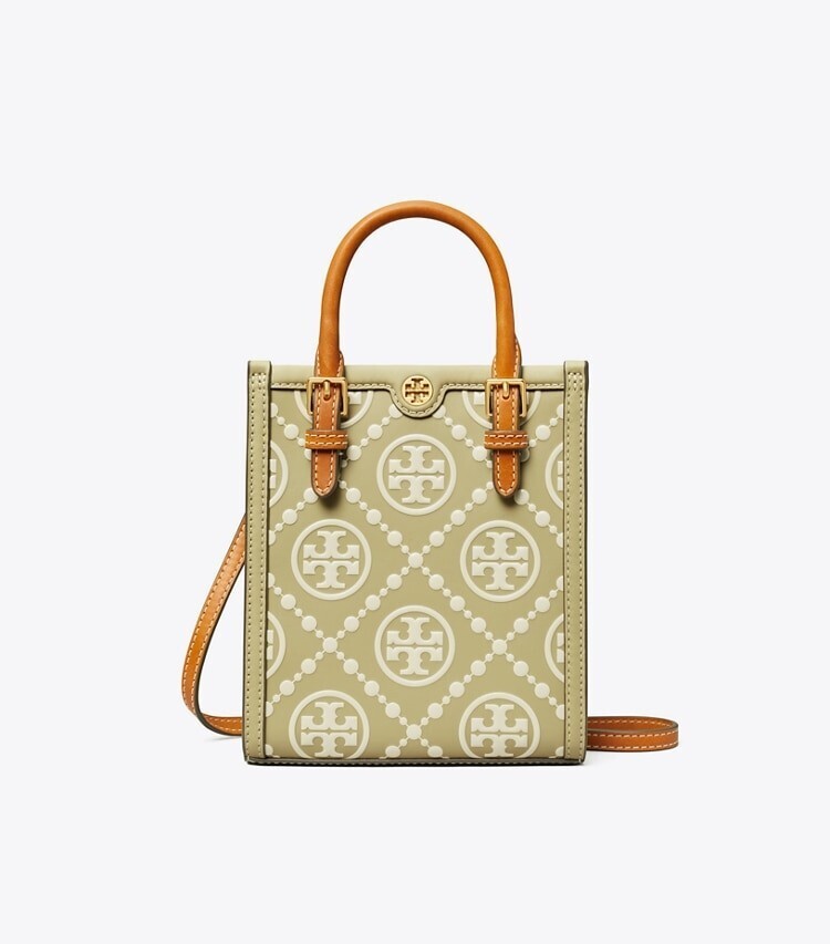 Tory Burch Tモノグラム コントラスト エンボス ミニトート