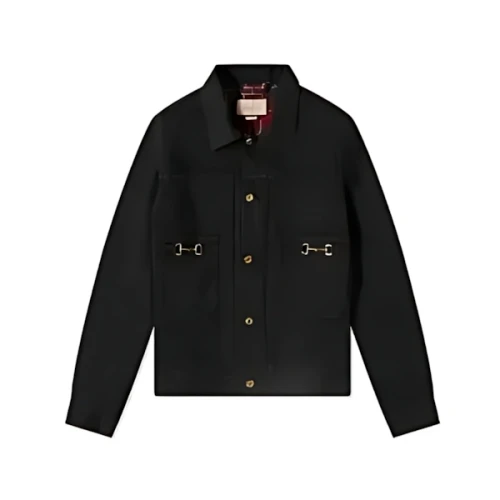 GUCCI Denim Horsebit Detail Jacket