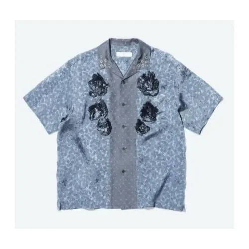 TOGA Cupra jacquard flower shirt