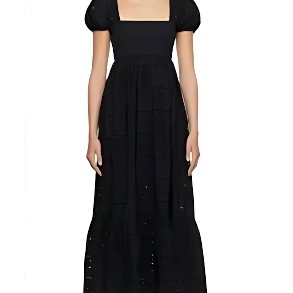 GANNI Broderie Anglaise マキシワンピース