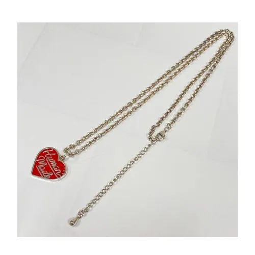 HUMAN MADE HEART SILVER NECKLACE