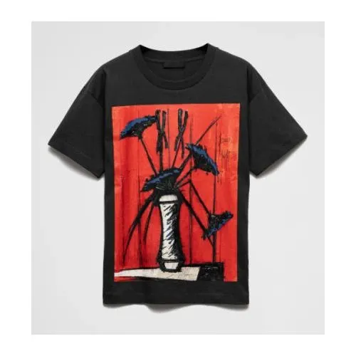PRADA プリントジャージーTシャツ半袖