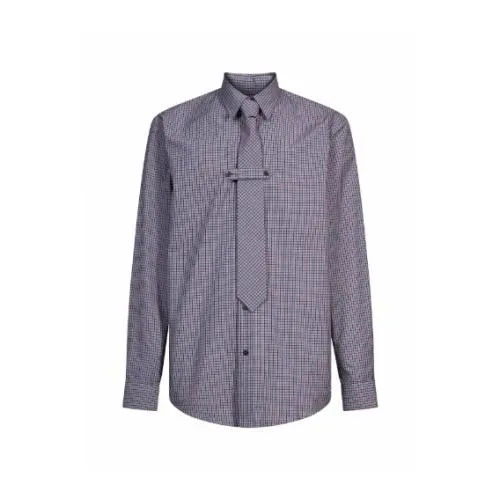 DRIES VAN NOTEN 長袖チェックシャツ