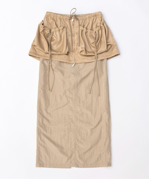 MAISON SPECIAL Pocket Layered Tight Skirt