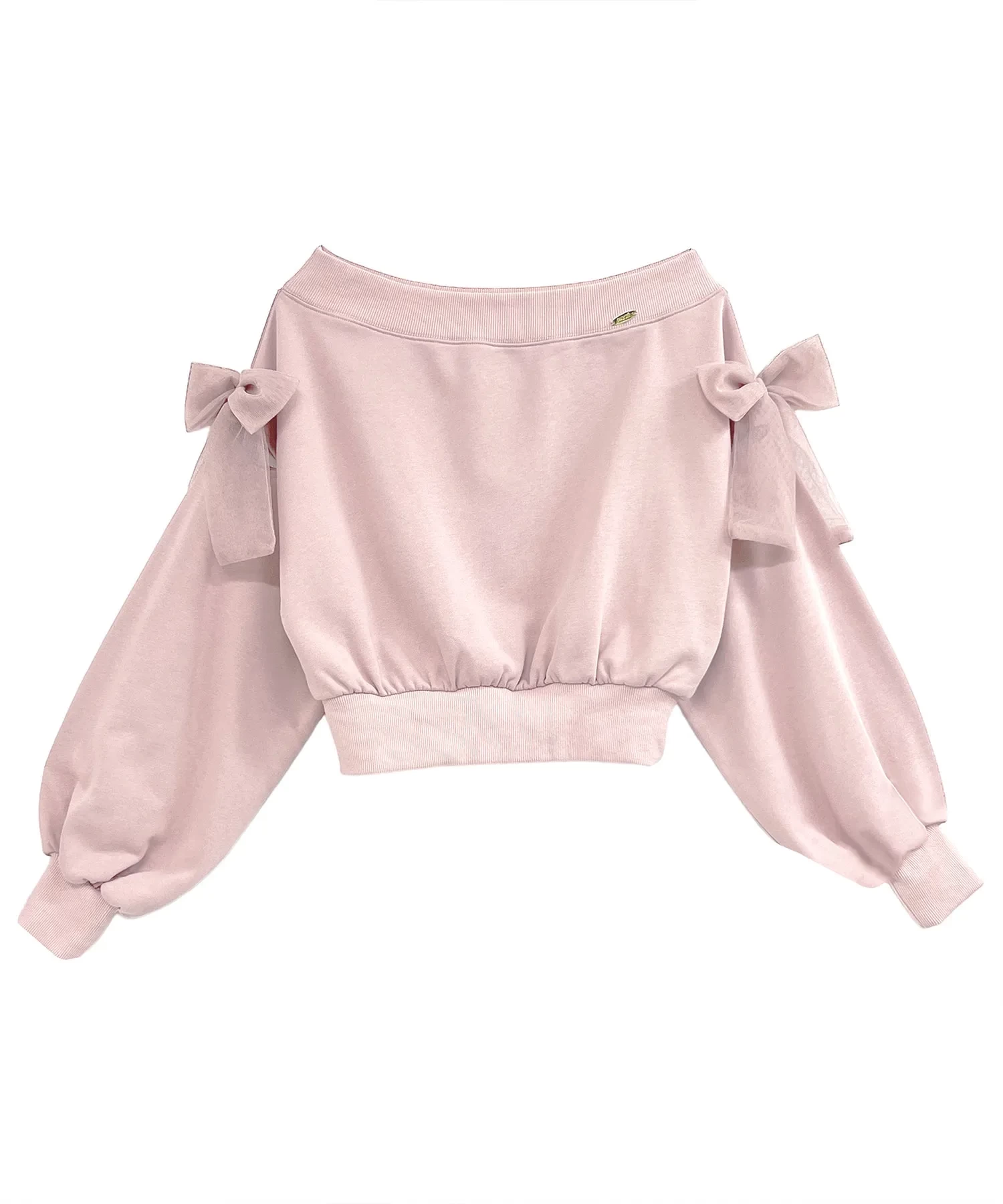Rosé Muse off shoulder sweat top