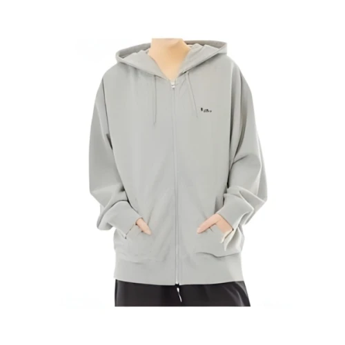 X-girl LOGO STITCHED ZIP UP SWEAT HOODIE