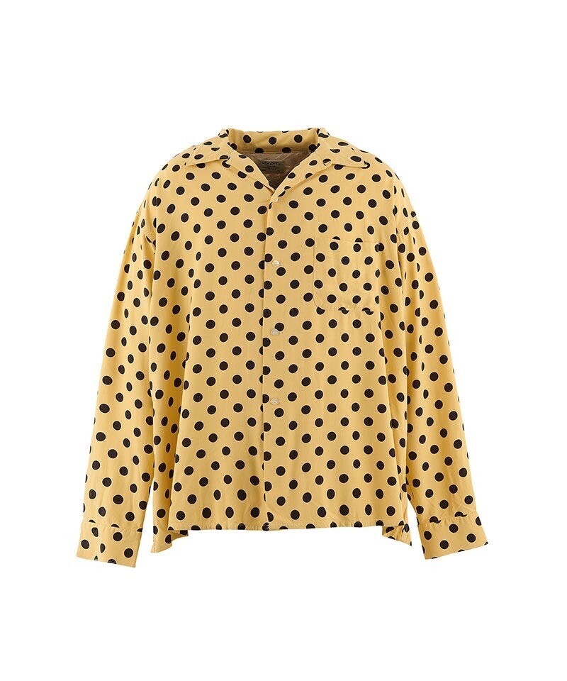 SAINT MICHAEL RAYON SHIRT/DOT/YELLOW