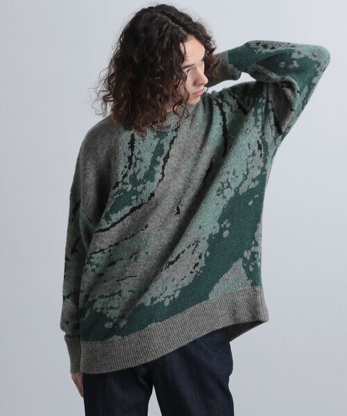 HARE アブストラクトニットモヘアプルオーバー