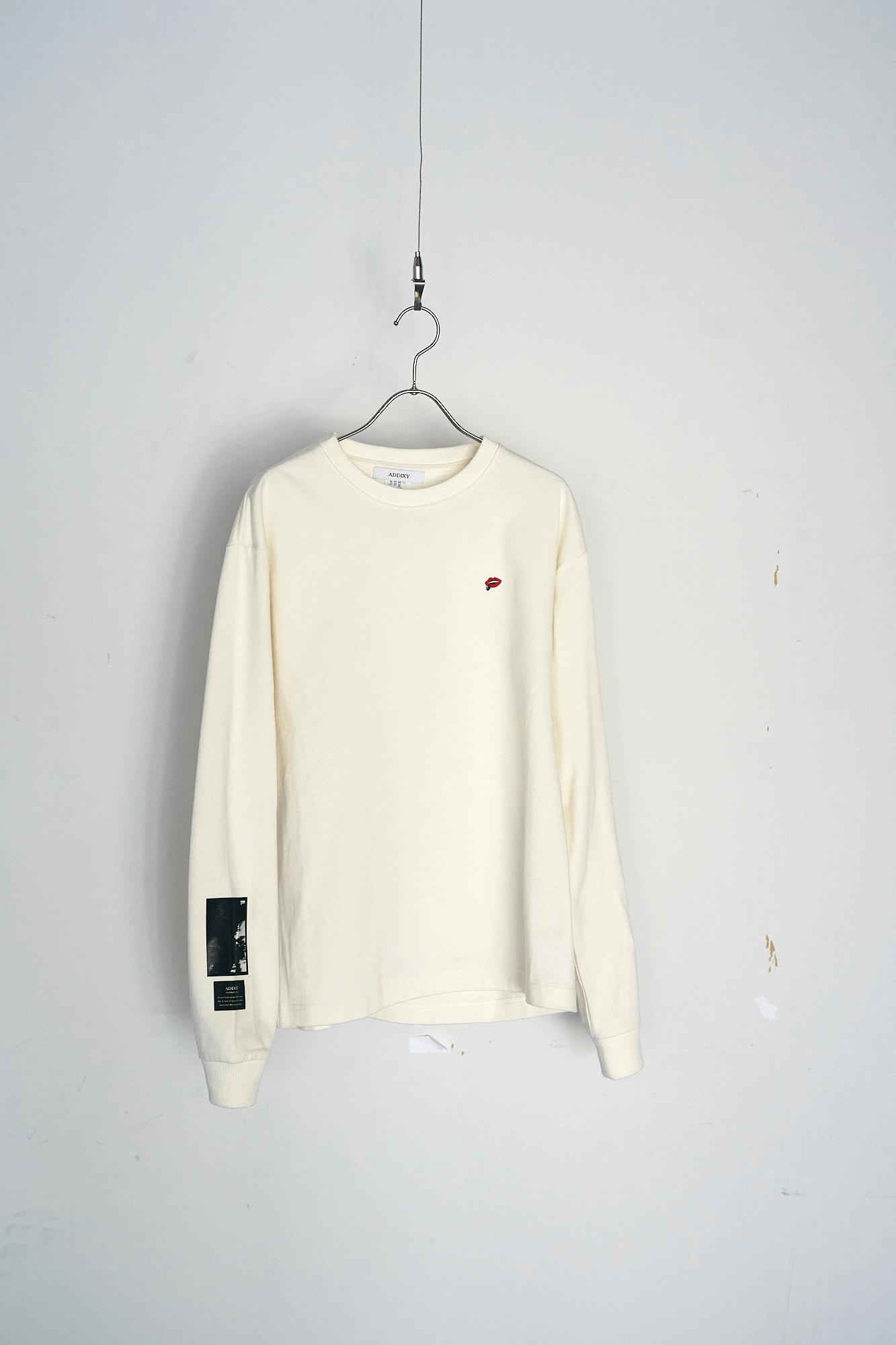 ADDIXY 【UNISEX】ORGANIC COTTON PHOTO GRAPHIC L/S TEE / WHITE